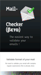 Mobile Screenshot of mail-checker.com
